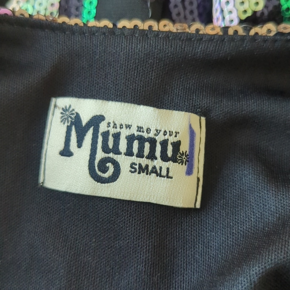Show Me Your MuMu Black Geometric Mini Dress - Picture 7 of 9